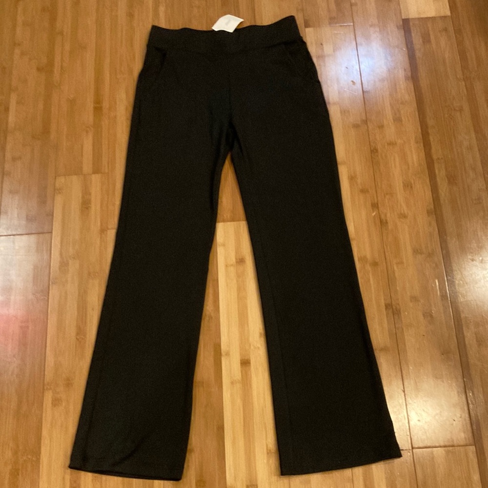 Sleek Black Stretchy Pants